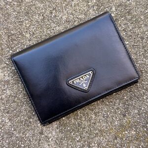 Prada Black Leather Card Holder